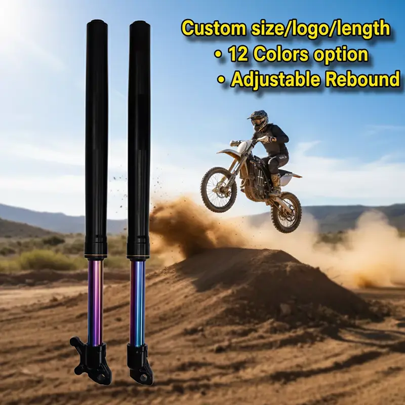 630mm အဆင့်မြှင့်တင်မှု Rebound Forks မော်တော်ဆိုင်ကယ် Shock Absorber ကို ချိန်ညှိပါ။